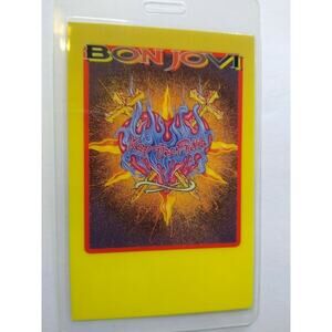 Bon Jovi Keep The Faith Backstage Pass Original 1993 Rock Concert Tour Heart